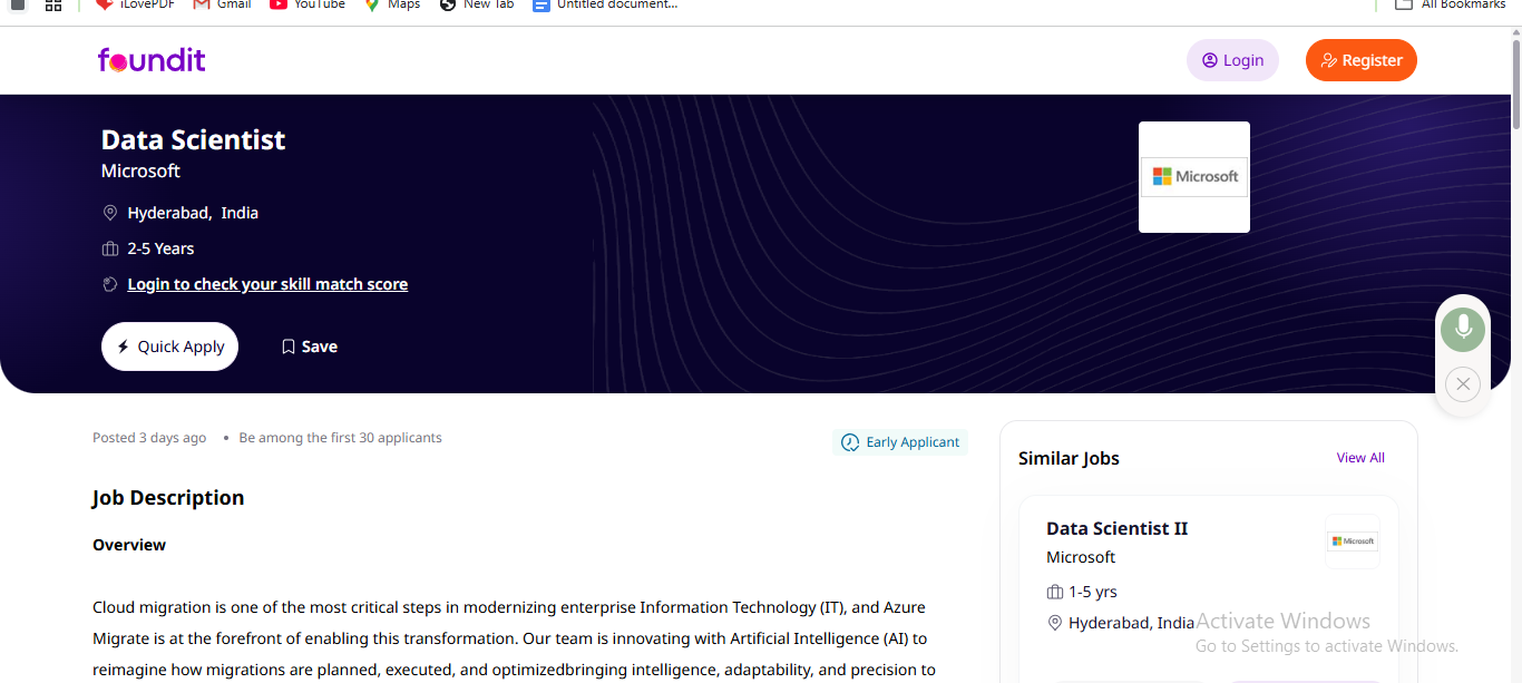 Azure Data Science Course In Hyderabad-JOBS IN FOUND IT