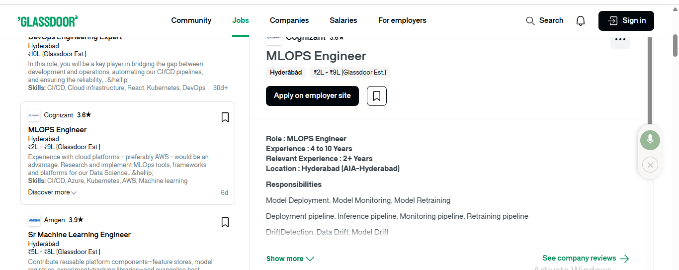 Azure MLops course in Hyderabad -Azure mlops Job