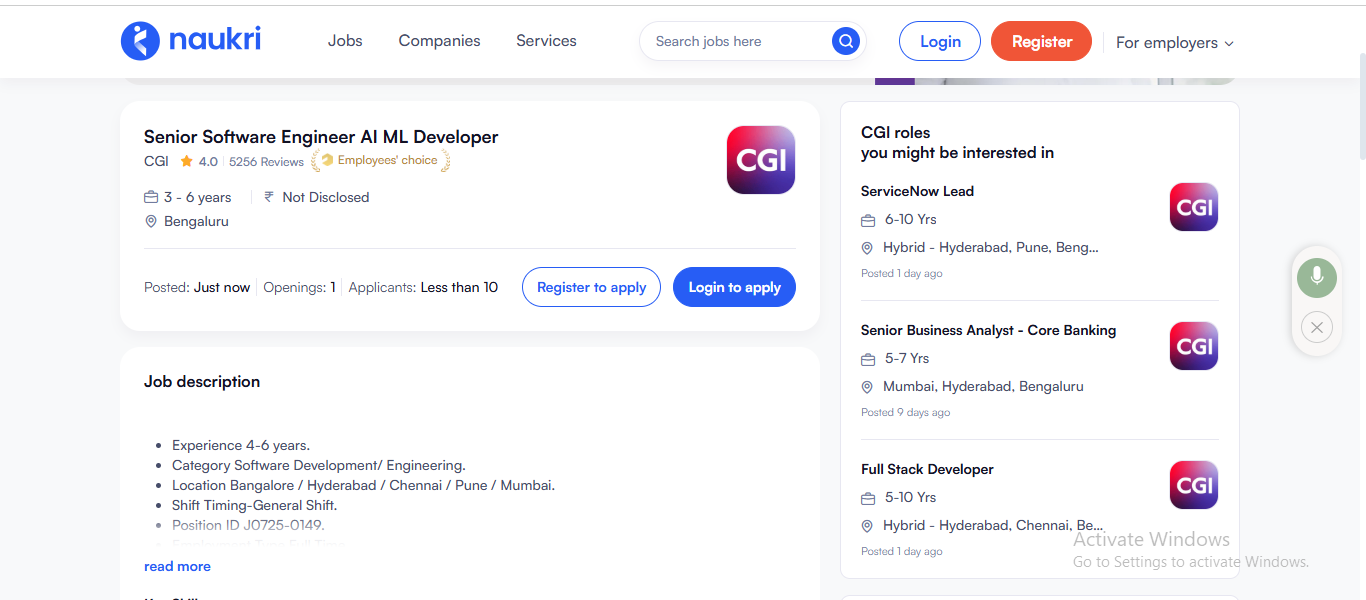 AI AND ML COURSE IN HYDERABAD-AI AND ML JOBS IN NOUKRI.
