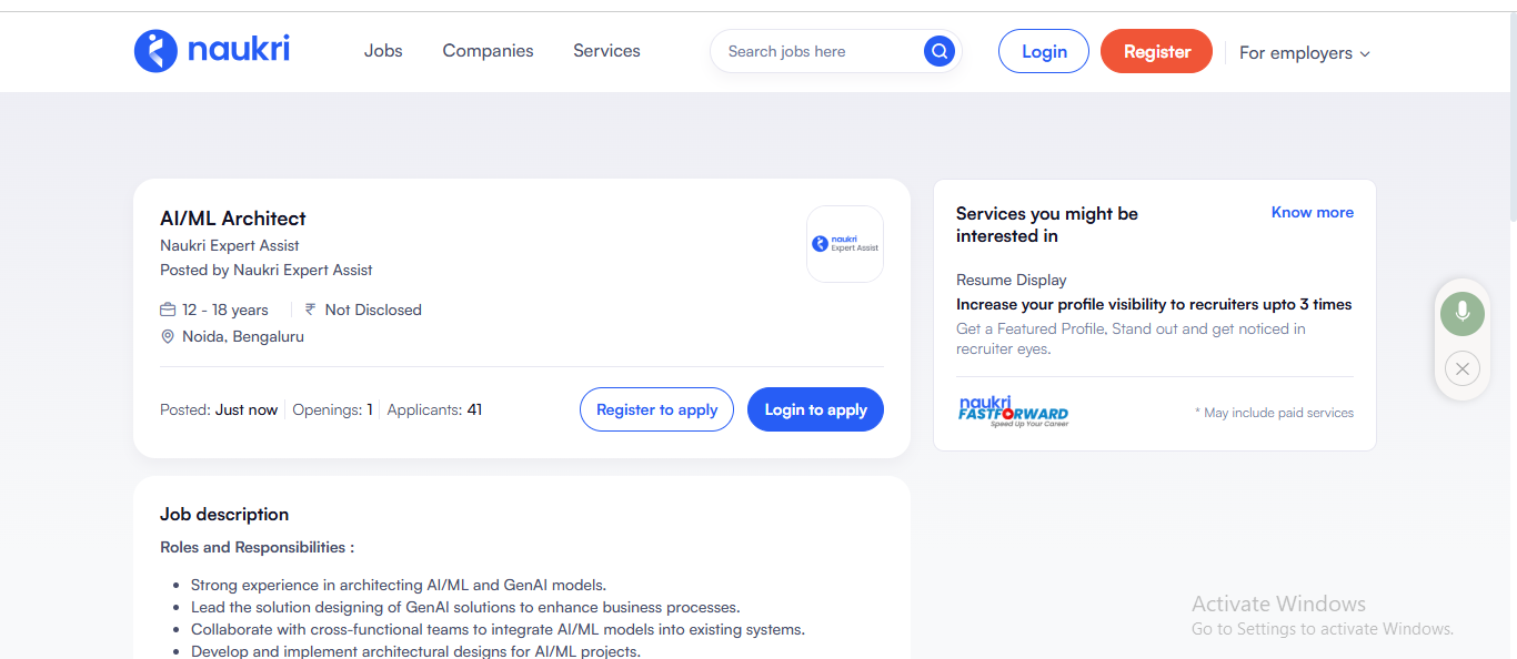 AI AND ML COURSE IN HYDERABAD-AI AND ML OBS IN NOUKRI