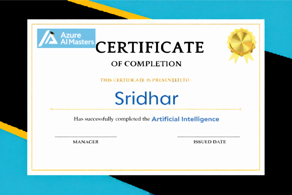 Artificial intelligence Course In Hyderabad-Certificate