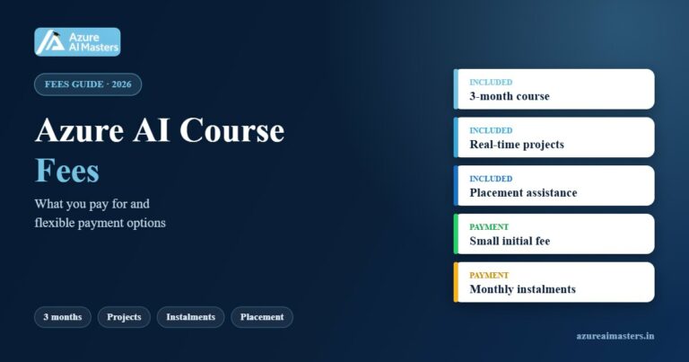Azure AI Course Fees (2026): What You Pay For & Payment Options