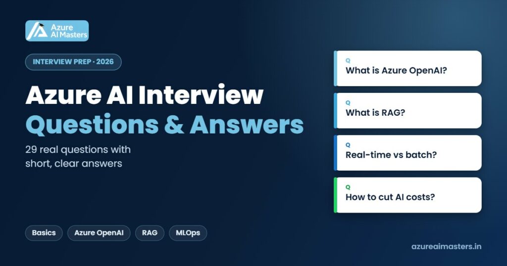 Azure AI Interview Questions and Answers